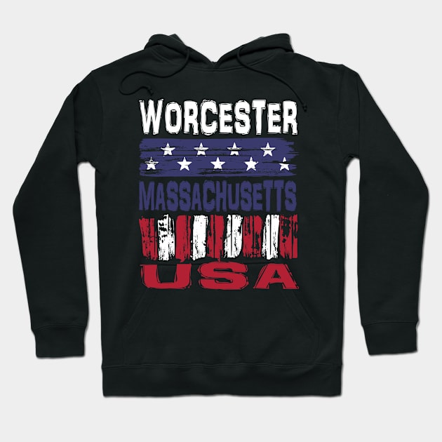 Worcester Massachusetts USA T-Shirt Hoodie by Nerd_art